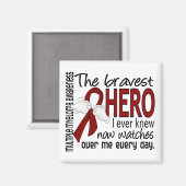 Bravest Hero I Ever Knew Multiple Myeloma Magneet (Voorkant / Achterkant)
