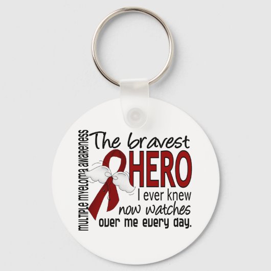 Bravest Hero I Ever Knew Multiple Myeloma Sleutelhanger (Voorkant)