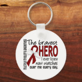 Bravest Hero I Ever Knew Multiple Myeloma Sleutelhanger (Voorkant)