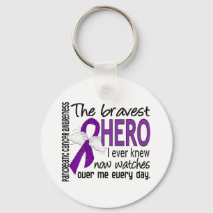 Bravest Hero I Ever Knew Pancreatic Cancer Sleutelhanger