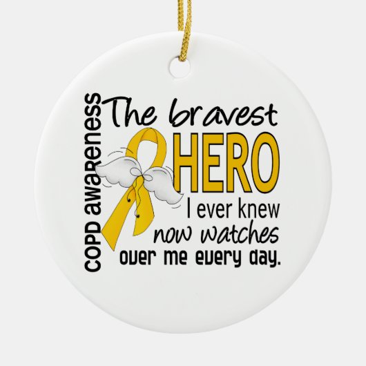 Bravest Hero I Knew COPD Keramisch Ornament (Voorkant)