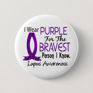Bravest Person I Know Lupus Ronde Button 5,7 Cm