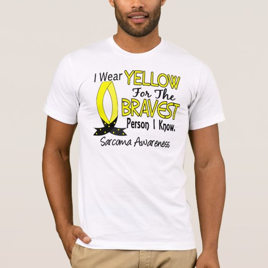 Bravest Person I Know Sarcoma T-shirt (Voorkant)