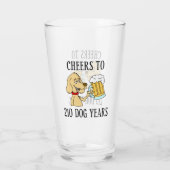 Bravo à 210 ans chien 30e anniversaire verre (Dos)