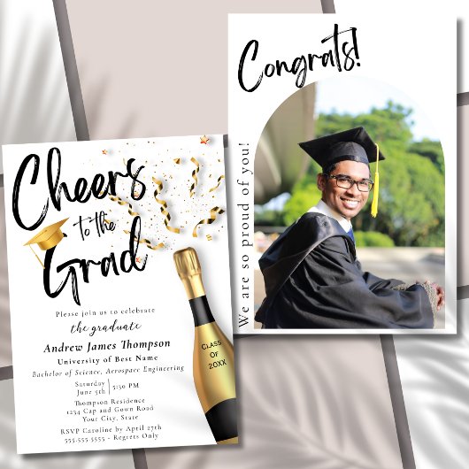 Bravo à la Faire-part de Grad Graduation Party
