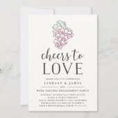 Bravo à l'amour | Invitation de la partie d'engage (Devant)