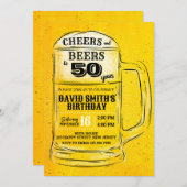 Bravo & Bières Invitation d'anniversaire. N'import (Devant / Derrière)