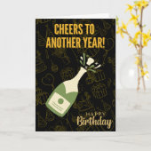 Bravo ! - Carte d'anniversaire (Fleur jaune)