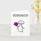 Bravo, carte de félicitations (Fleur jaune)