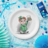 Bravo irlandais ! Assiette en Papier. (Fête)