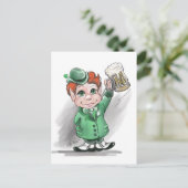 Bravo irlandais ! Carte postale St Patrick's Day (Debout devant)
