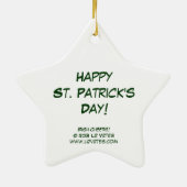 Bravo irlandais ! Ornement Star (Dos)