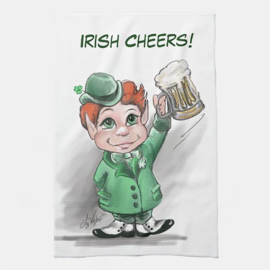 Bravo irlandais ! Serviettes de cuisine (Vertical)
