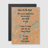 Bravo l'homme ! Carte de voeux magnétique (Devant / Derrière)