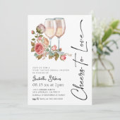 Bravo pour aimer le vin nuptiale douche Invitation (Debout devant)