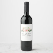 Bravo pour aimer rose blanc Étiquette de vin Flora (Devant)