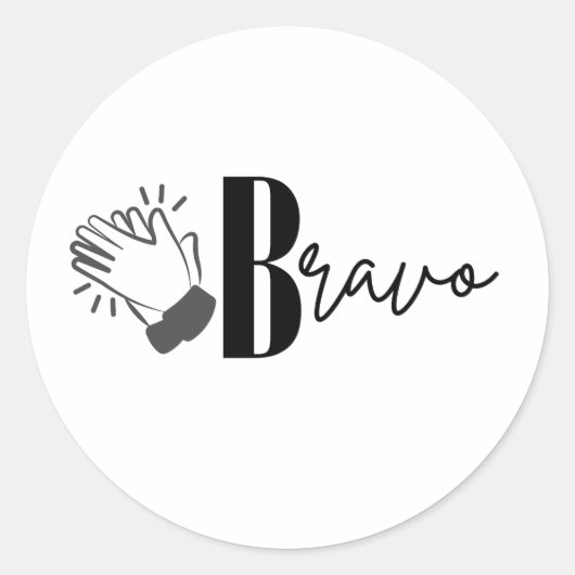 Bravo Ronde Sticker (Voorkant)