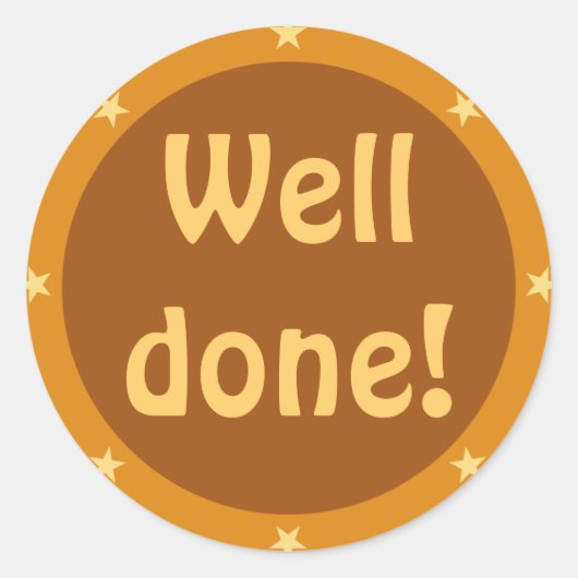 Bravo - Série des autocollants de l'enseignant (Devant)