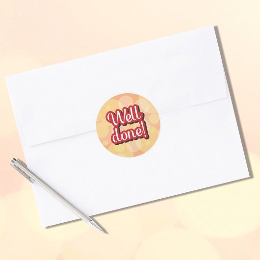 Bravo Sticker Rond Classique Bien Fait