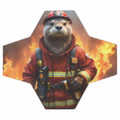 **"Bravoure éclatante : Le pompier Otter"** (Plat)
