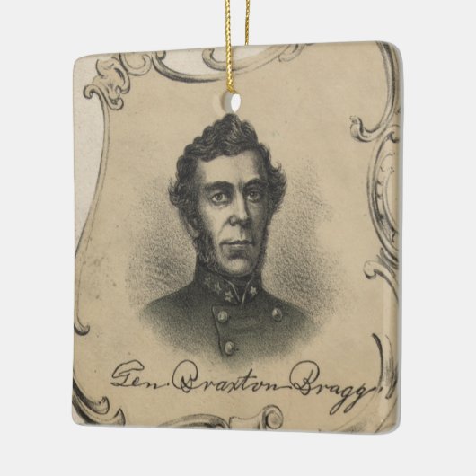 Braxton Bragg Keramisch Ornament (Links)
