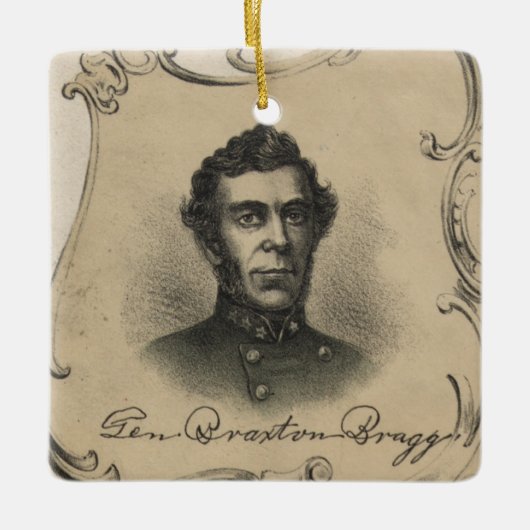 Braxton Bragg Keramisch Ornament (Voorkant)