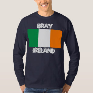 Bray, Ierland met Ierse vlag T-shirt