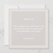 Brayures beiges merci (Dos)