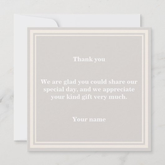 Brayures beiges merci (Dos)