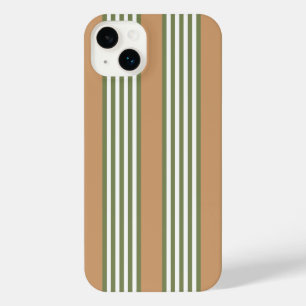 Brayures vert olive et blanc motif avec bronze