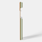 Brayures vert olive et blanc motif avec bronze (Côté gauche)
