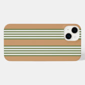 Brayures vert olive et blanc motif avec bronze (Verso Horizontal)