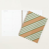Brayures vert olive et blanc motif avec bronze (Devant avec enveloppe)