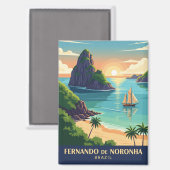 Brazil Fernando de Noronha Magnet Magneet (Voorkant / Achterkant)