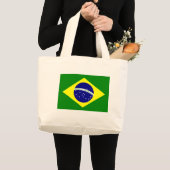 Brazil Flag bag Grote Tote Bag (Voorkant (product))
