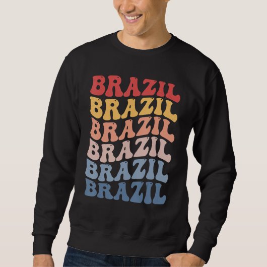 Brazil Groovy Retro Brazilian Trui (Voorkant)