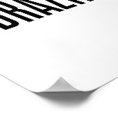 Brazil - minimalistic typography poster (Coin)