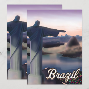 Brazil reisposter kunstprint.
