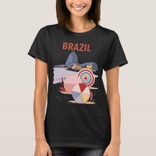 Brazil Rio Strandparasol Retro Reis T-shirt