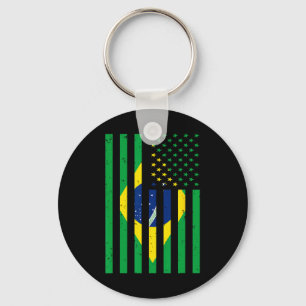 Brazil T-shirt Brasil Voetbal Usa Amerika Vlag Jer Sleutelhanger