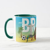Brazil Travel Mug – Rio Carnival & Landmarks (Gauche)