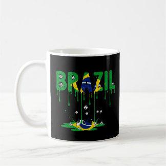 Brazil Voetbal Druipende Vlag Koffiemok