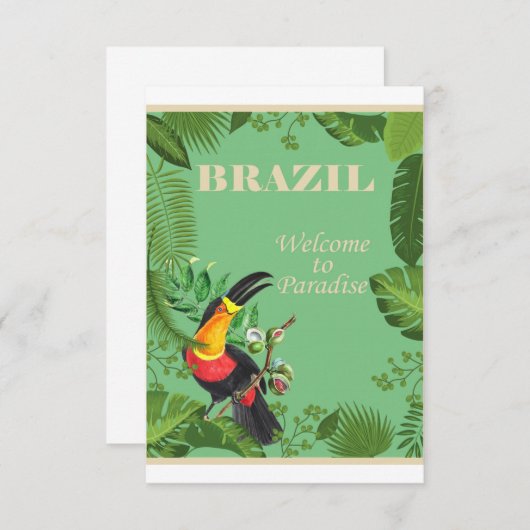 Brazil - Welcome To Paradise Save The Date (Voorkant / Achterkant)