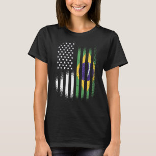 Braziliaans-Amerikaanse erfgoedmaand Brazilië Patr T-shirt