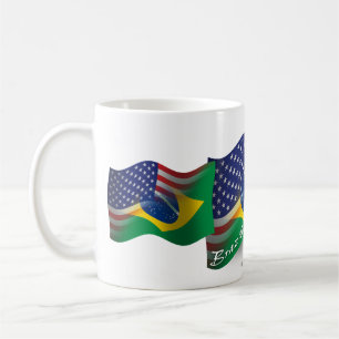 Braziliaans-Amerikaanse golfvlag Koffiemok