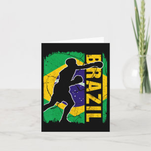 Braziliaans boxingteam Braziliaanse vlagboxinghand Kaart