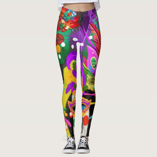 Braziliaans carnaval leggings (Voorkant)