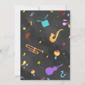 Braziliaans Carnaval Uitnodiging Ontwerp (Achterkant)