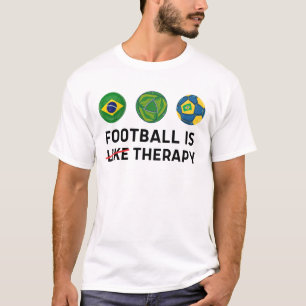 Braziliaans Football is een soortgelijke behandeli T-shirt