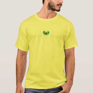 Braziliaans Football van het Braziliaanse bekken T-shirt